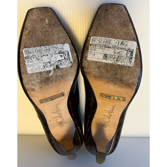 Cole Haan Brown Tortoise Shell Patent Leather Pumps Heels, Size 6 (US) - Picture 9 of 11